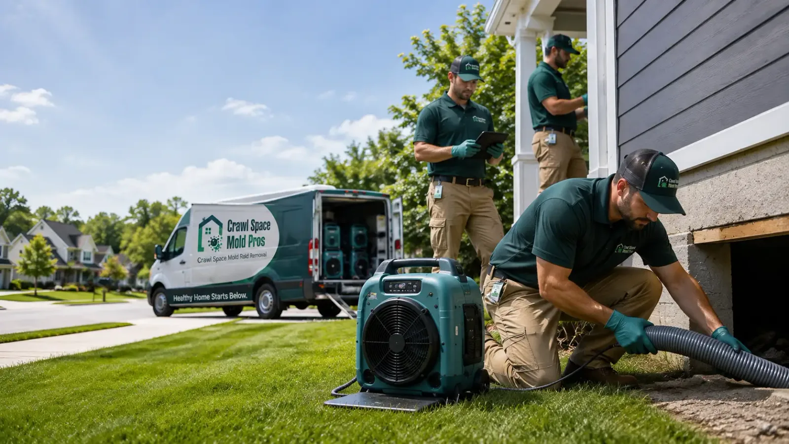 Crawl Space Mold Removal in High Bridge, WI